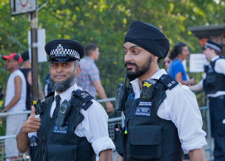 London, England/United Kingdom - August 26th 2019: Notting hill Carnival police officers